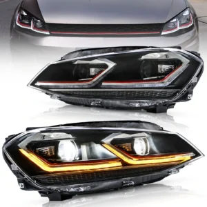 Volkswagen GOLF  MK7 FULL LED priekiniai žibintai VLAND
