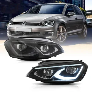 Volkswagen GOLF  MK7 FULL LED priekiniai žibintai VLAND