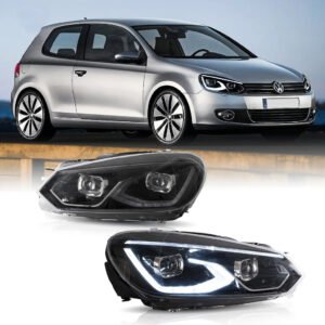 Volkswagen GOLF  MK6 FULL LED priekiniai žibintai VLAND