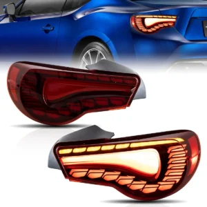 Toyota Gt86 / 86 (2012-2020) Subaru BRZ (2013-2020) FULL LED galiniai žibintai Dragon Style VLAND